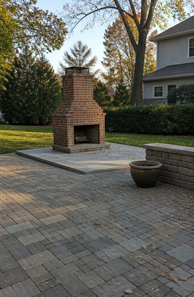 How to Build an Outdoor Fireplace: 9 Steps 2 Outdoor fireplace shown as the subject of a home improvement article