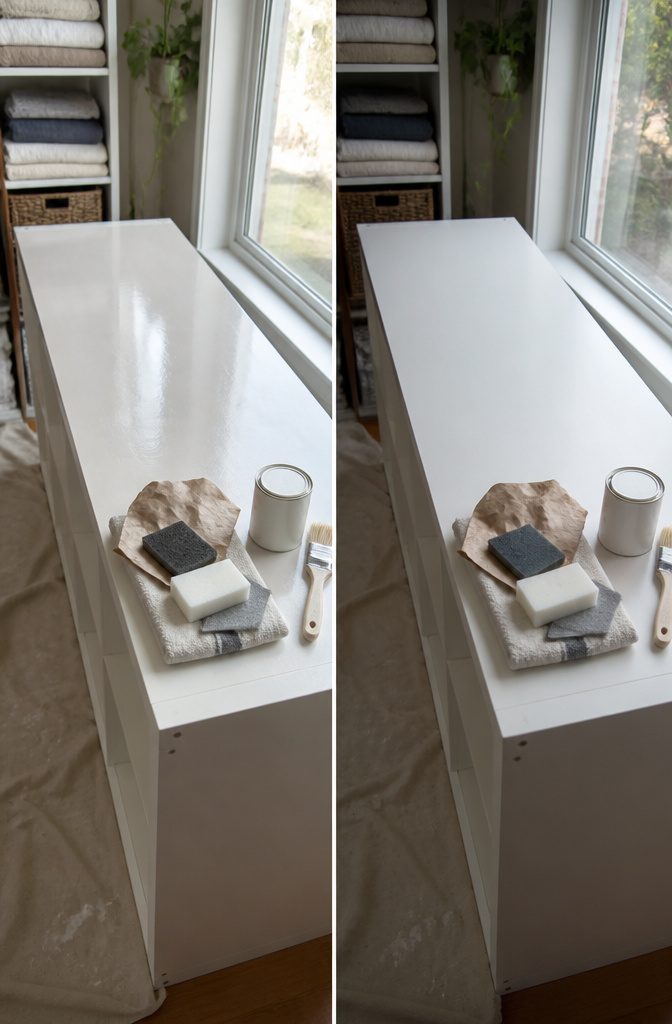 How to Clean IKEA Furniture: 9 Steps That Work on Any Finish 9 White IKEA table with a glossy patch on its surface