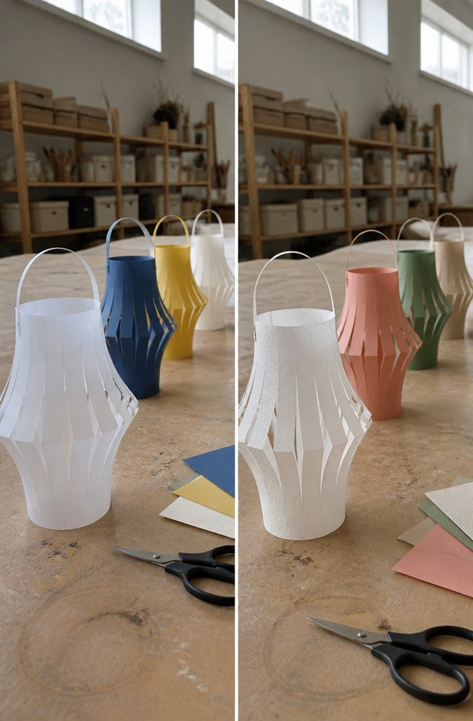 How to Make a Lantern: 7 Steps to a Paper Lantern at Home 9 Sheets of copy paper construction paper cardstock and watercolor paper