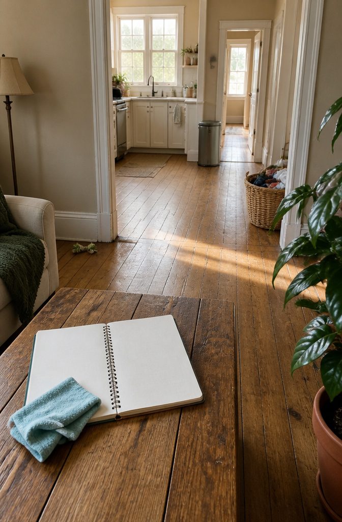 Home interior with rooms ready for a cleaning assessment